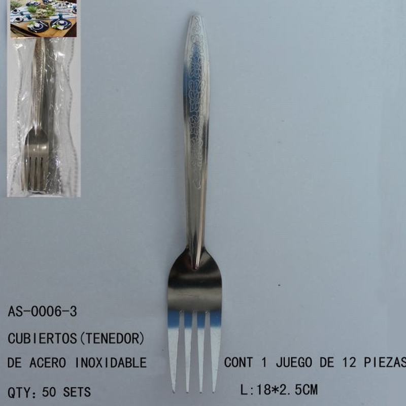 [AS-0006-3] CUBIERTOS(TENEDOR)DE ACERO INOXIDABLE