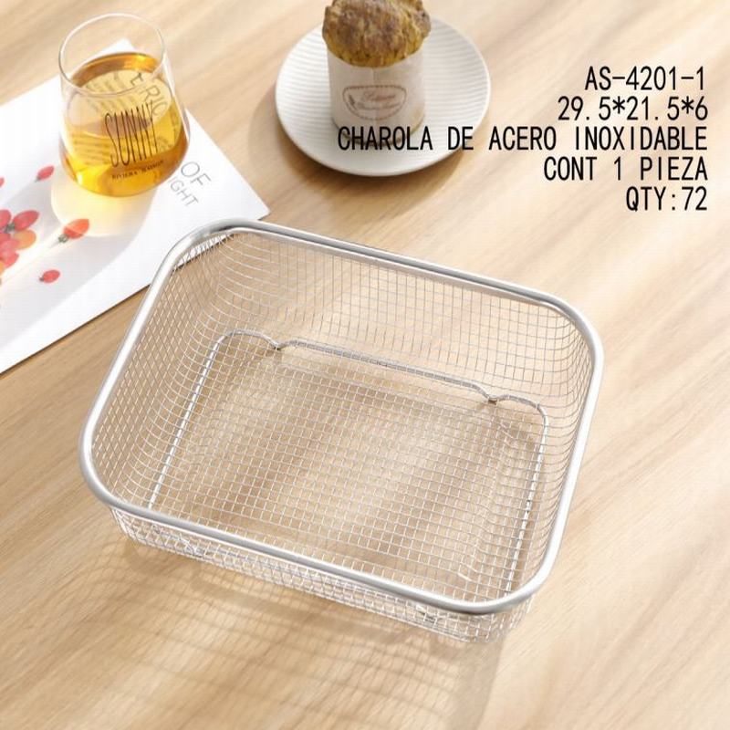 [AS-4201-1] CHAROLA DE ACERO INOXIDABLE