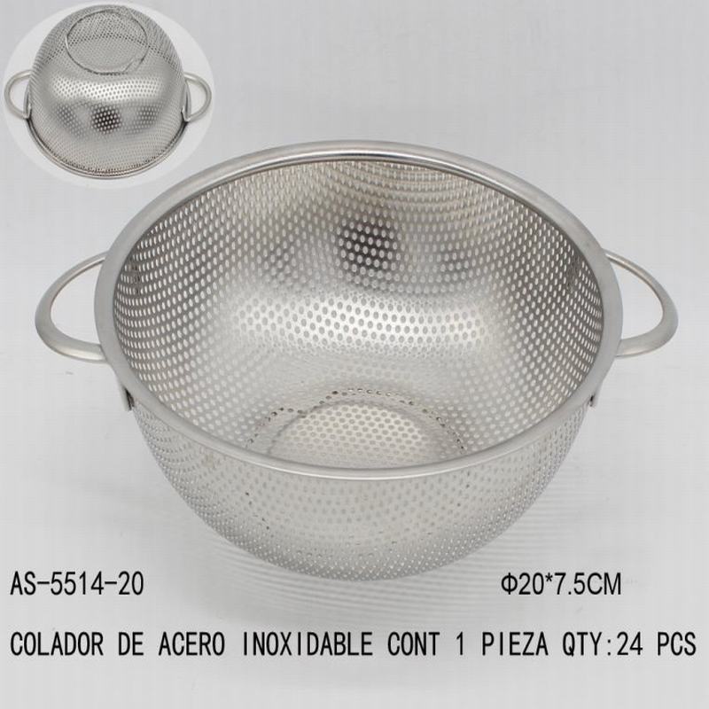 [AS-5514-20] COLADOR DE ACERO INOXIDABLE