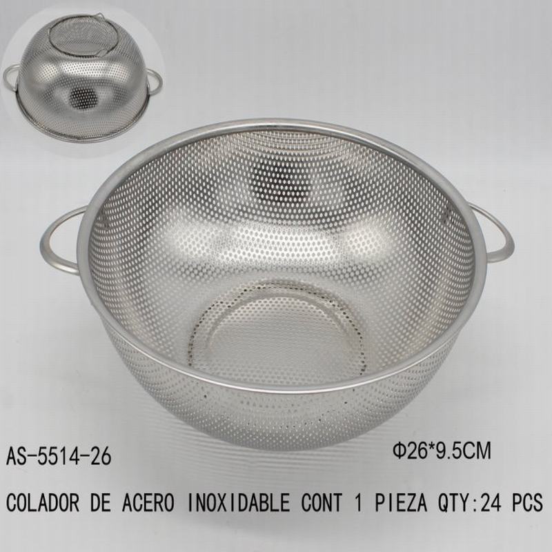 [AS-5514-26] COLADOR DE ACERO INOXIDABLE