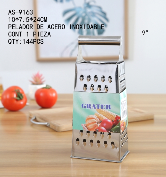 [AS-9163A] PELADOR DE ACERO INOXIDABLE11*8.5*24CM CONT 1 PIEZA