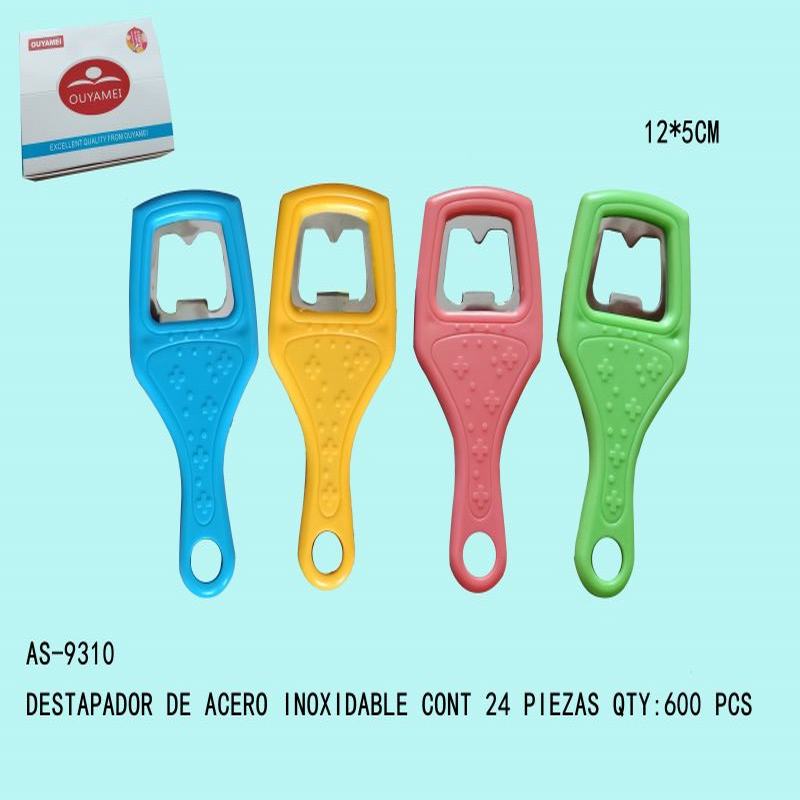 [AS-9310] DESTAPADOR DE ACERO INOXIDABLE12*5CM CONT 24 PIEZAS
