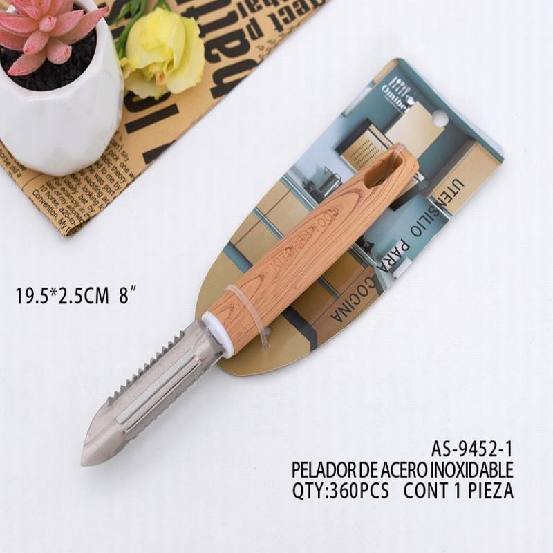[AS-9452-1] B-PELADOR DE ACERO INOXIDABLE19.5*2.5CM CONT 1 PIEZA