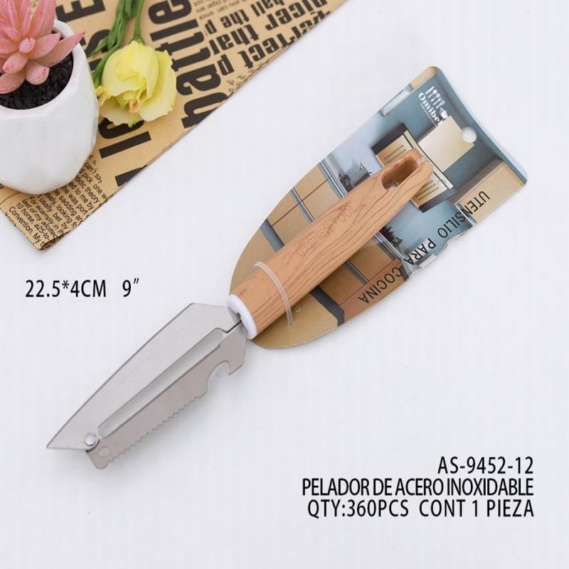 [AS-9452-12] B-PELADOR DE ACERO INOXIDABLE22.5*4CM CONT 1 PIEZA