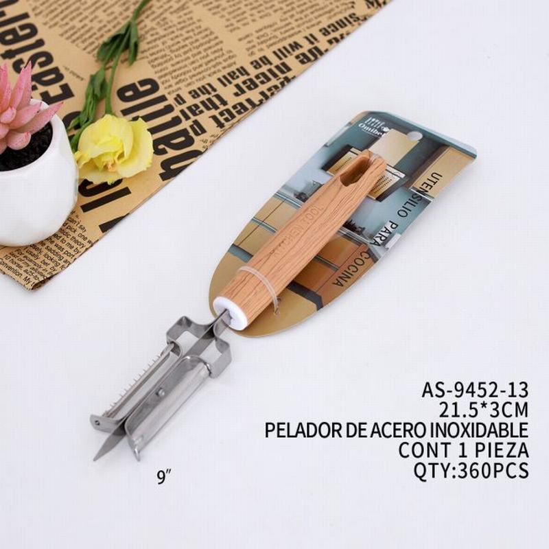 [AS-9452-13] B-PELADOR DE ACERO INOXIDABLE21.5*3CM CONT 1 PIEZA