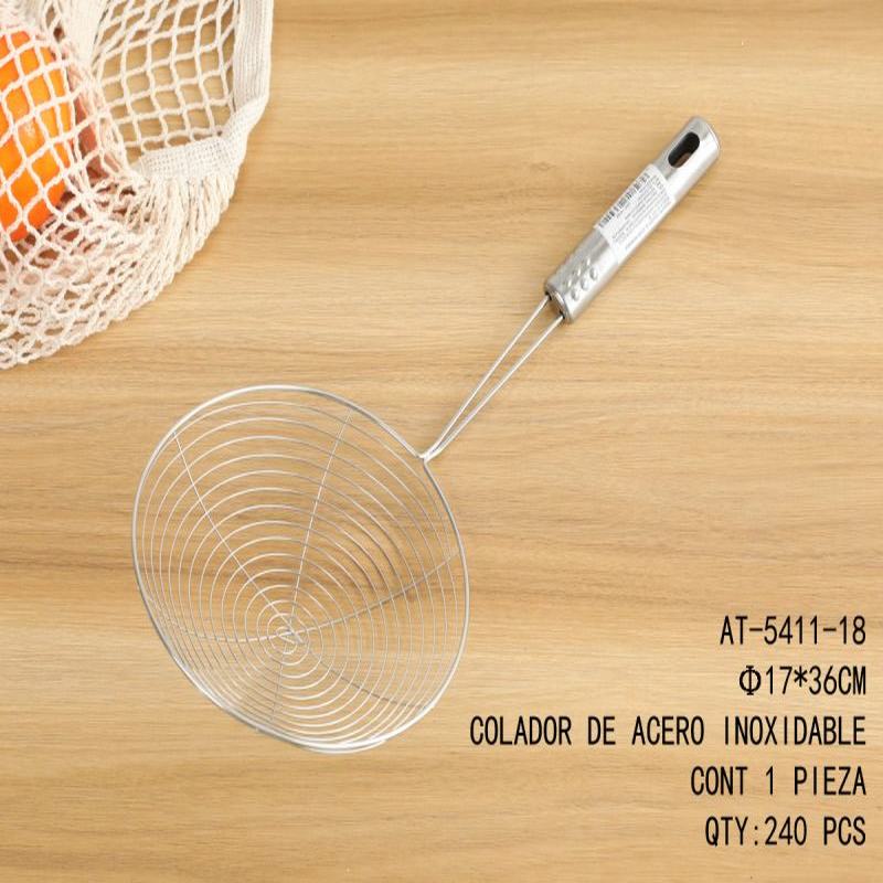 [AT-5411-18] COLADOR DE ACERO INOXIDABLE