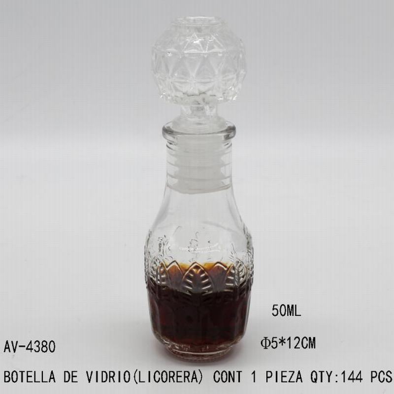 [AV-4380] BOTELLA DE VIDRIO(LICORERA)