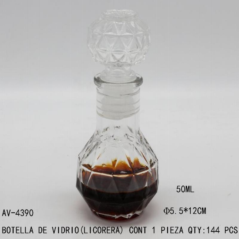 [AV-4390] BOTELLA DE VIDRIO(LICORERA)