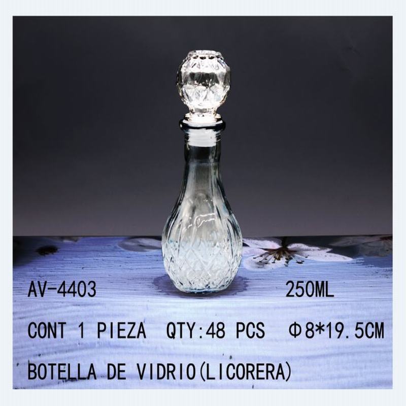 [AV-4403] BOTELLA DE VIDRIO(LICORERA)