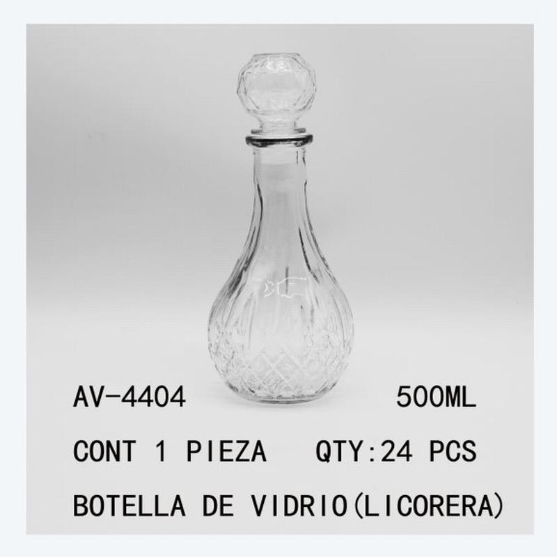 [AV-4404] BOTELLA DE VIDRIO(LICORERA)