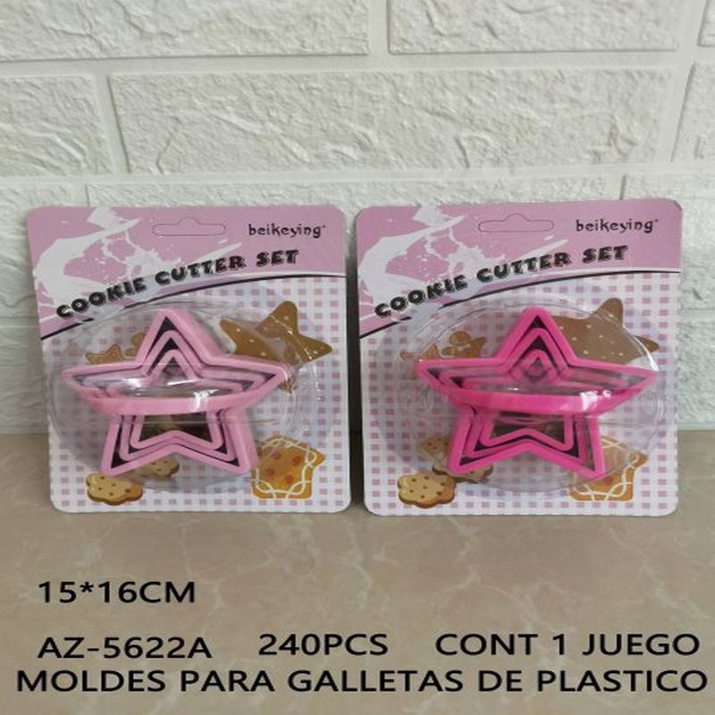 [AZ-5622A] MOLDES PARA GALLETAS DE PLASTICO