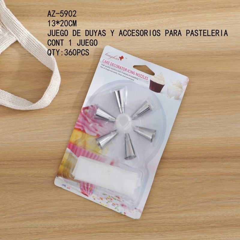 [AZ-5902] JUEGO DE DUYAS Y ACCESORIOS PARA PASTELERIA