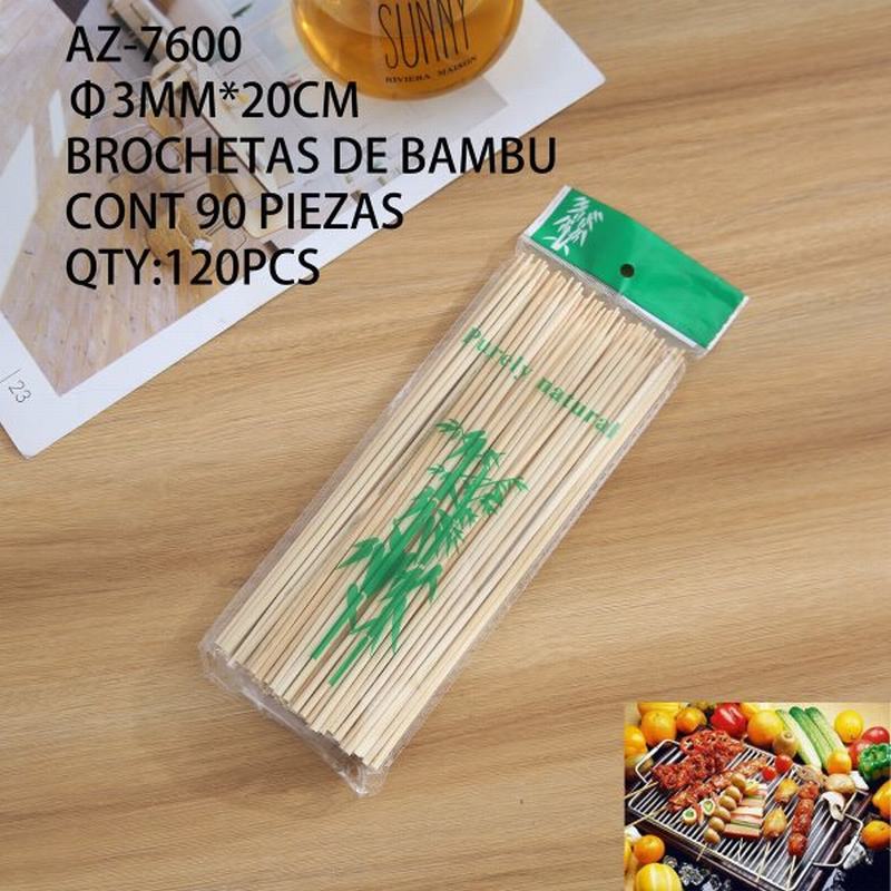 [AZ-7600] BROCHETAS DE BAMBU