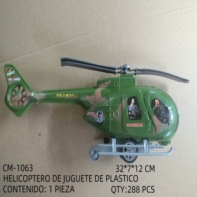 [CM-1063] HELICOPTERO DE JUGUETE DE PLASTICO