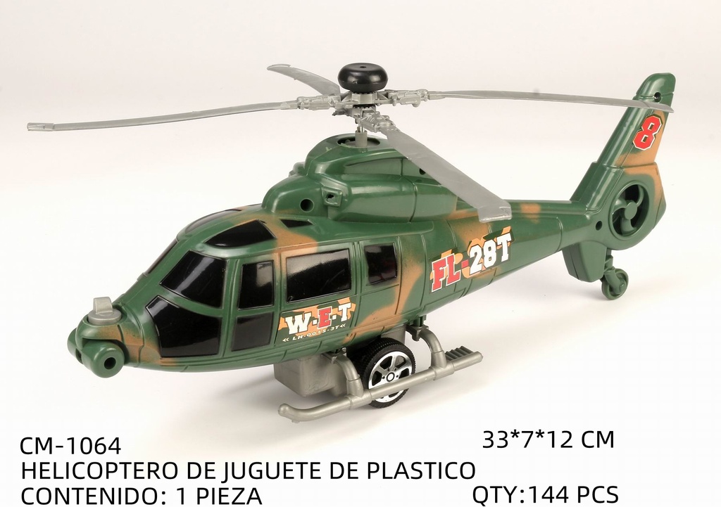 [CM-1064] HELICOPTERO DE JUGUETE DE PLASTICO