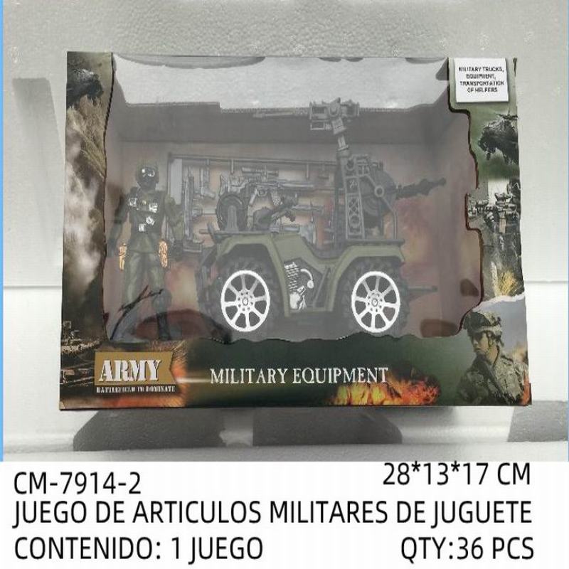 [CM-7914-2] JUEGO DE ARTICULOS MILITARES DE JUGUETE