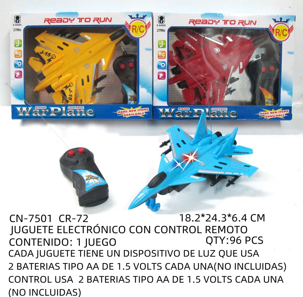 [CN-7501] JUGUETE ELECTRÓNICO CON CONTROL REMOTO