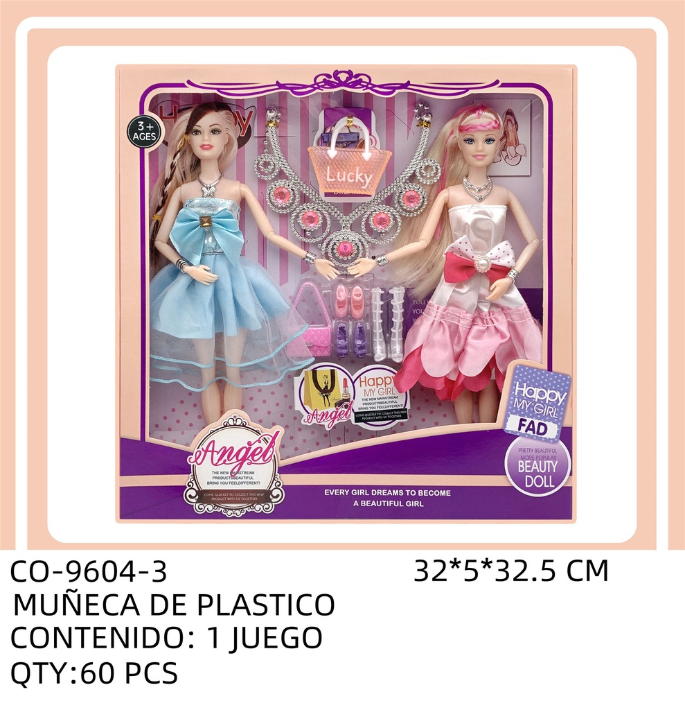 [CO-9604-3] MUÑECA DE PLASTICO