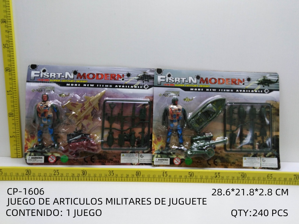 [CP-1606] JUEGO DE ARTICULOS MILITARES DE JUGUETE