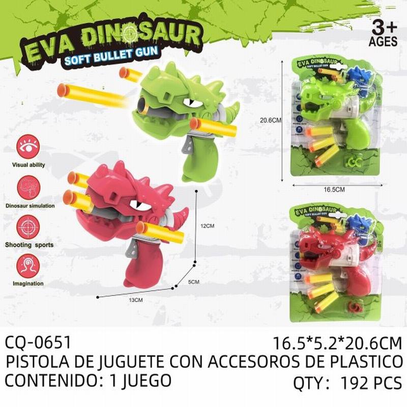 [CQ-0651] PISTOLA DE JUGUETE CON ACCESOROS DE PLASTICO