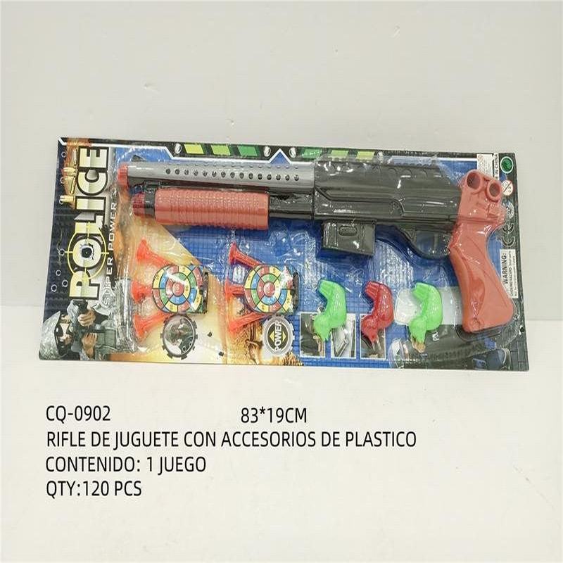 [CQ-0902] RIFLE DE JUGUETE CON ACCESORIOS DE PLASTICO