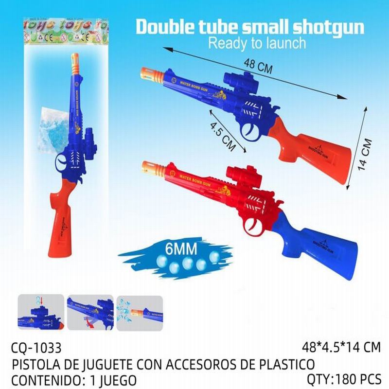 [CQ-1033] PISTOLA DE JUGUETE CON ACCESOROS DE PLASTICO