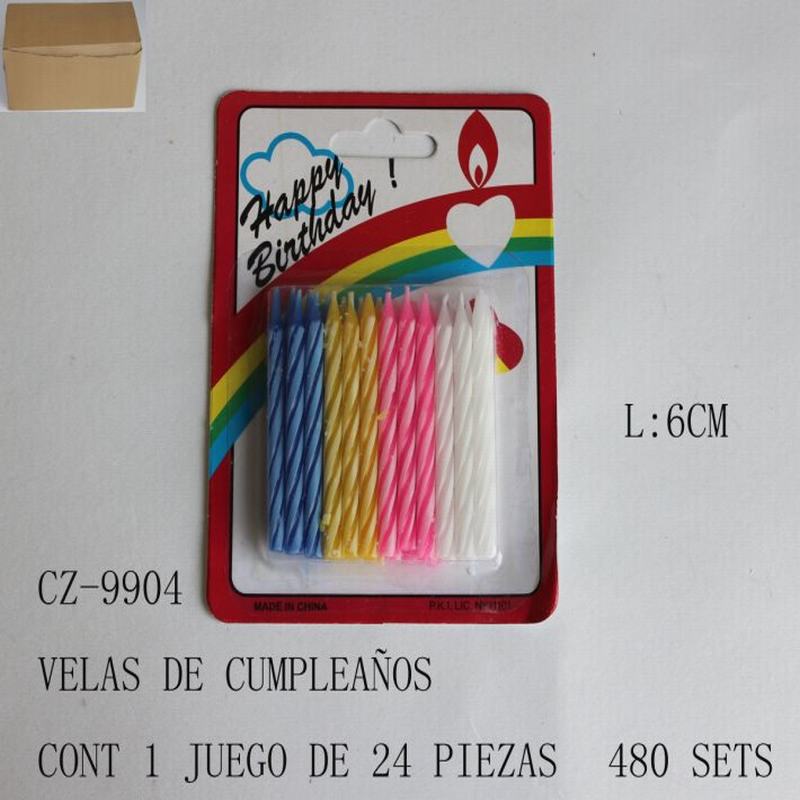 [CZ-9904] VELAS DE CUMPLEANOS