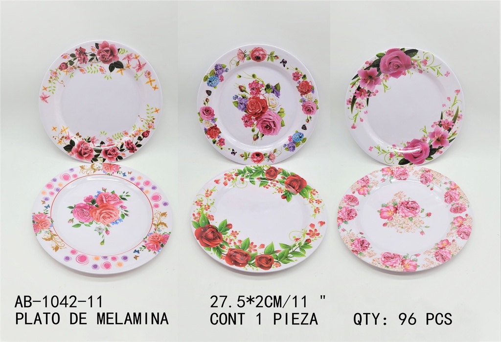 [AB-1042-11] PLATO DE MELAMINA