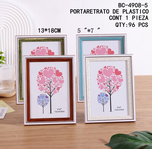 [BC-4908-5]PORTARETRATO DE PLASTICO