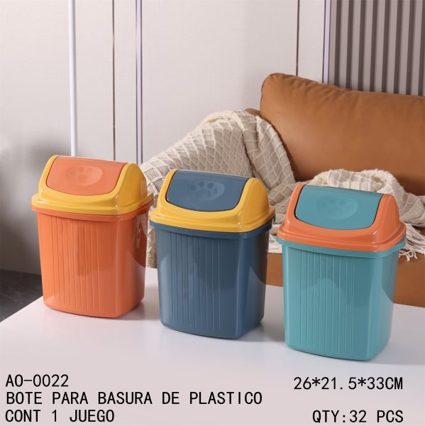 [AO-0022]BOTE PARA BASURA DE PLASTICO