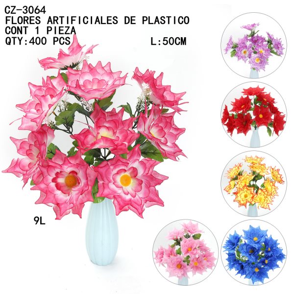 [CZ-3064]B-FLORES ARTIFICIALES DE PLASTICO