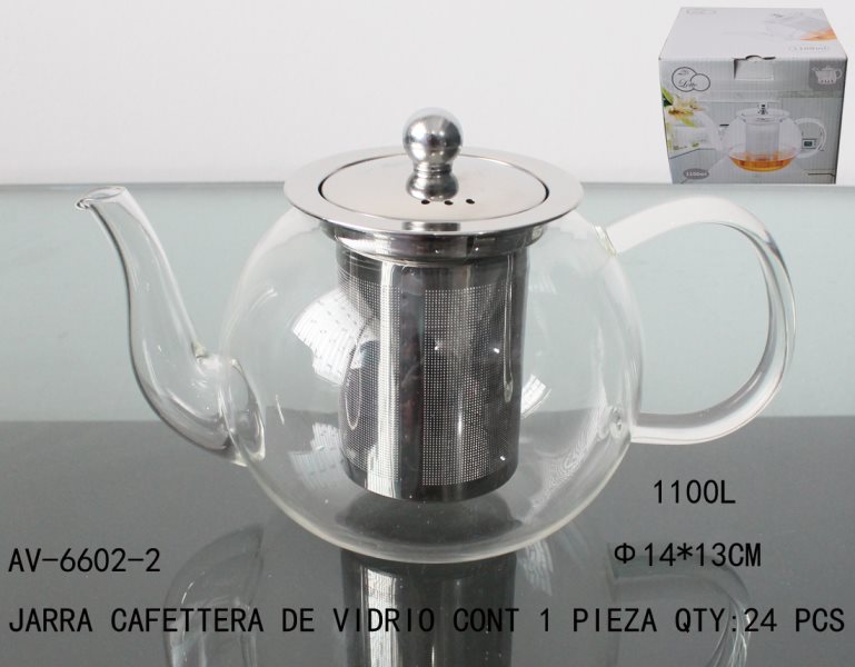 [AV-6602-2]JARRA CAFETTERA DE VIDRIO