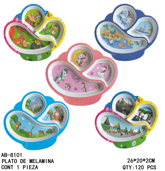 [AB-8101]PLATO DE MELAMINA