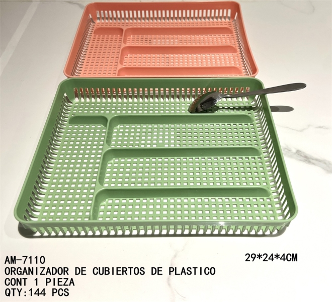 [AM-7110]ORGANIZADOR DE CUBIERTOS DE PLASTICO