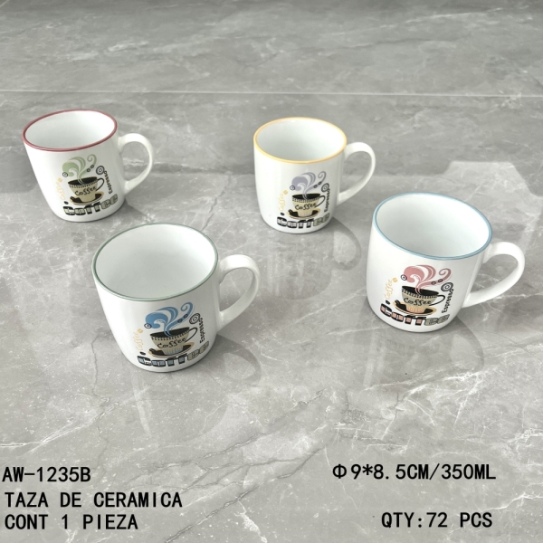 [AW-1235B]TAZA DE CERAMICA