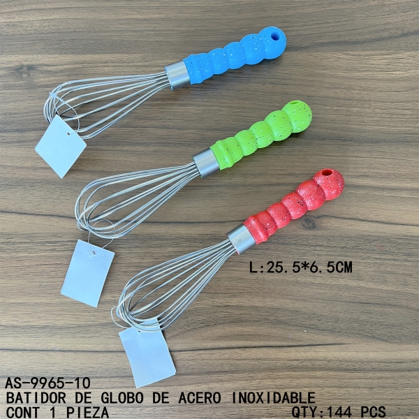 [AS-9965-10]BATIDOR DE GLOBO DE ACERO INOXIDABLE