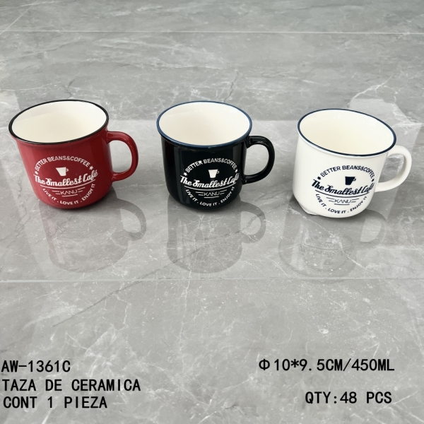 [AW-1361C]TAZA DE CERAMICA