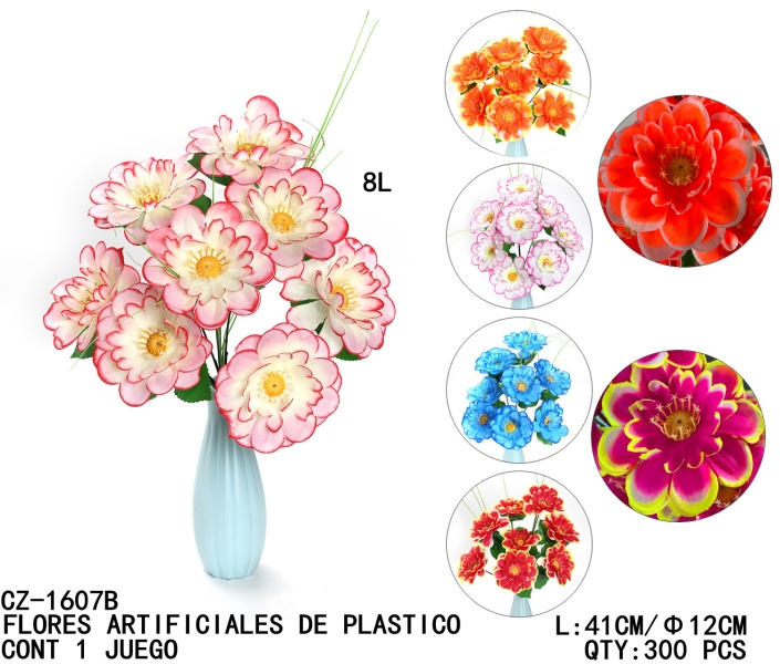 [CZ-1607B]FLORES ARTIFICIALES DE PLASTICO