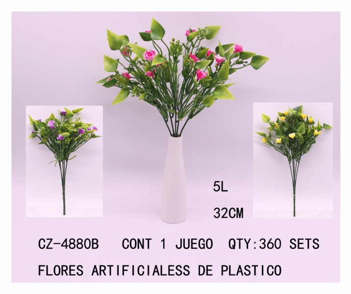 [CZ-4880B]FLORES ARTIFICIALES DE PLASTICO