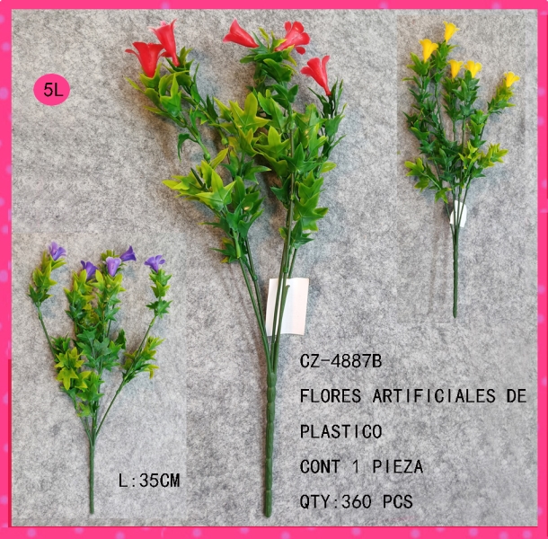 [CZ-4887B]FLORES ARTIFICIALES DE PLASTICO
