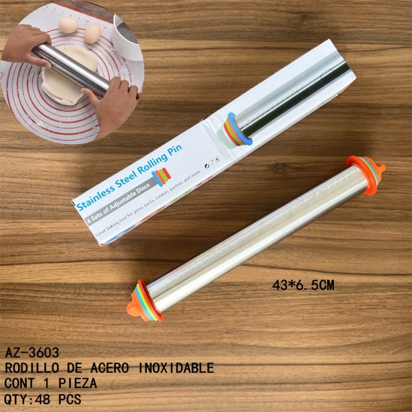 [AZ-3603]RODILLO DE ACERO INOXIDABLE
