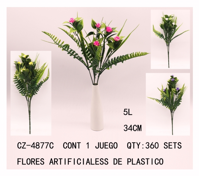 [CZ-4877C]FLORES ARTIFICIALES DE PLASTICO