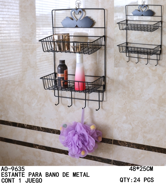 [AO-9635]ESTANTE PARA BANO DE METAL