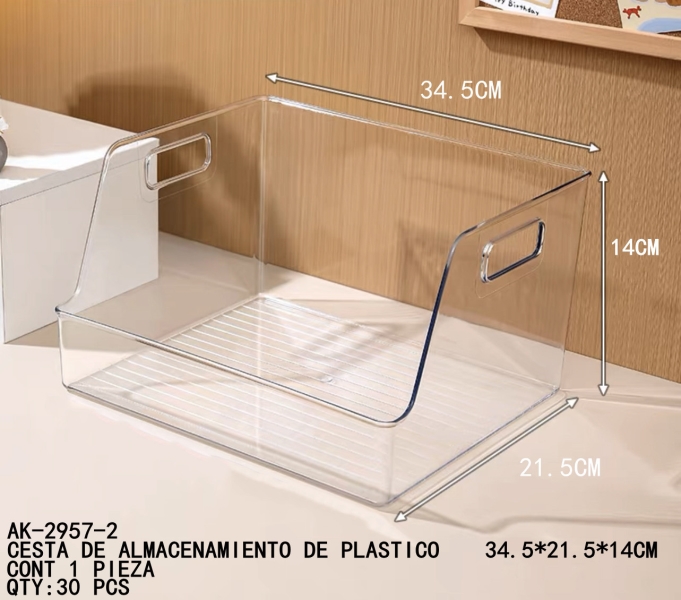 [AK-2957-2]CESTA DE ALMACENAMIENTO DE PLASTICO
