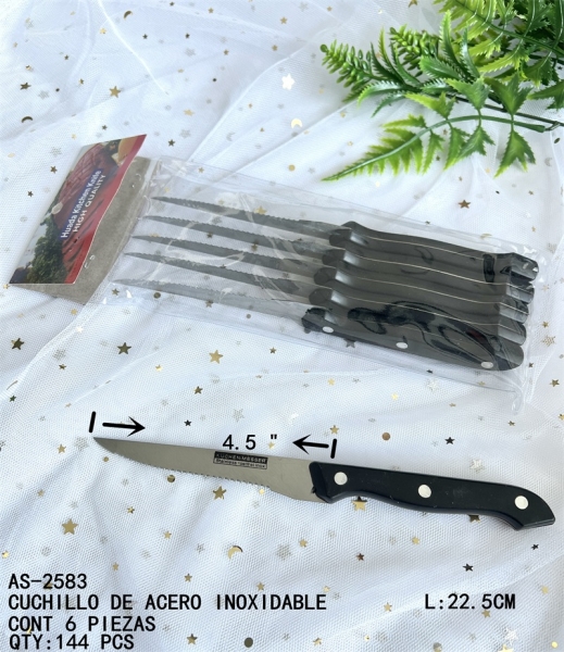 [AS-2583]CUCHILLO DE ACERO INOXIDABLE
