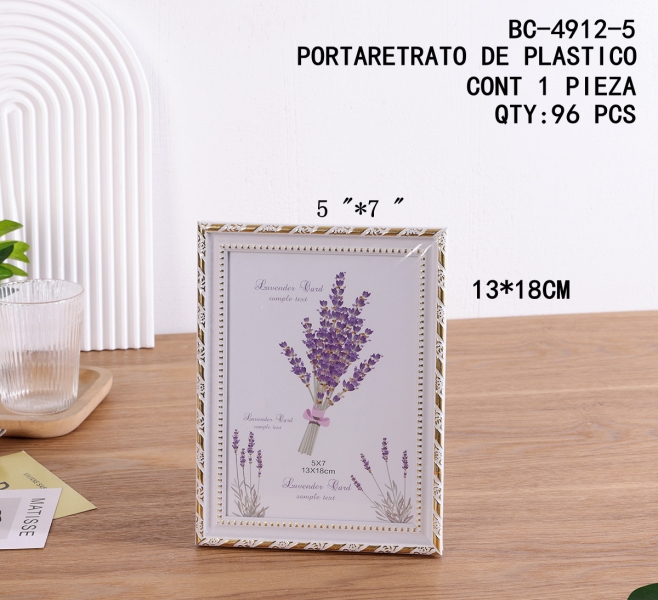 [BC-4912-5]PORTARETRATO DE PLASTICO