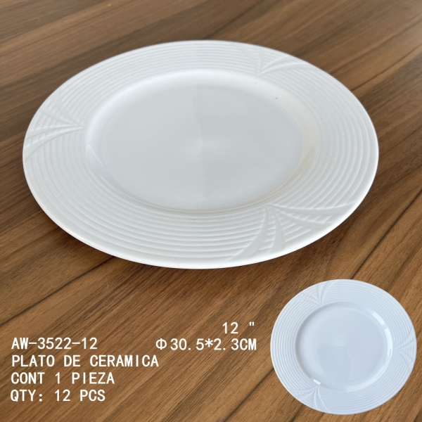 [AW-3522-12]PLATO DE CERAMICA