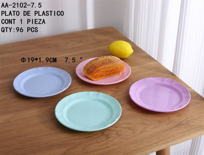 [AA-2102-7.5]PLATO DE PLASTICO