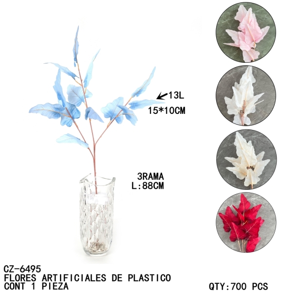 [CZ-6495]FLORES ARTIFICIALES DE PLASTICO