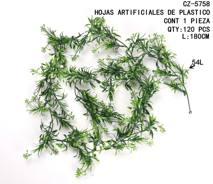 [CZ-5758]HOJAS ARTIFICIALES DE PLASTICO